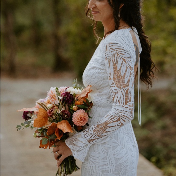 jesus peiro | Dresses | Jesus Peiro Designer Long Sleeve Wedding Dress |  Poshmark